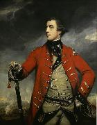 Sir Joshua Reynolds Oil on canvas portrait of British General John Burgoyne. oil on canvas